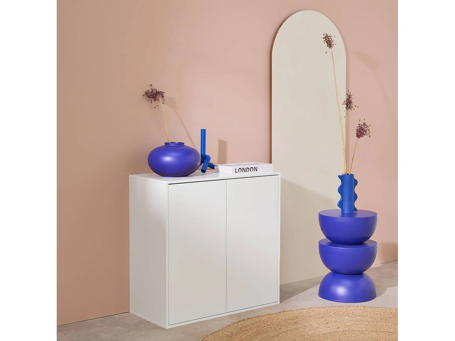 Modulo di stoccaggio con 2 ante, 70cm, bianco