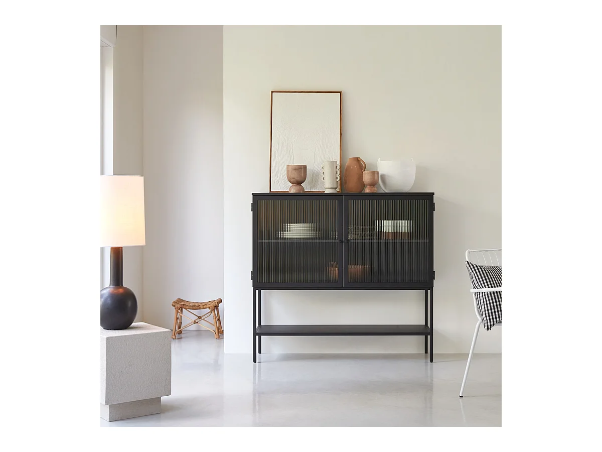 Bahut en métal peint Antonin 120 cm