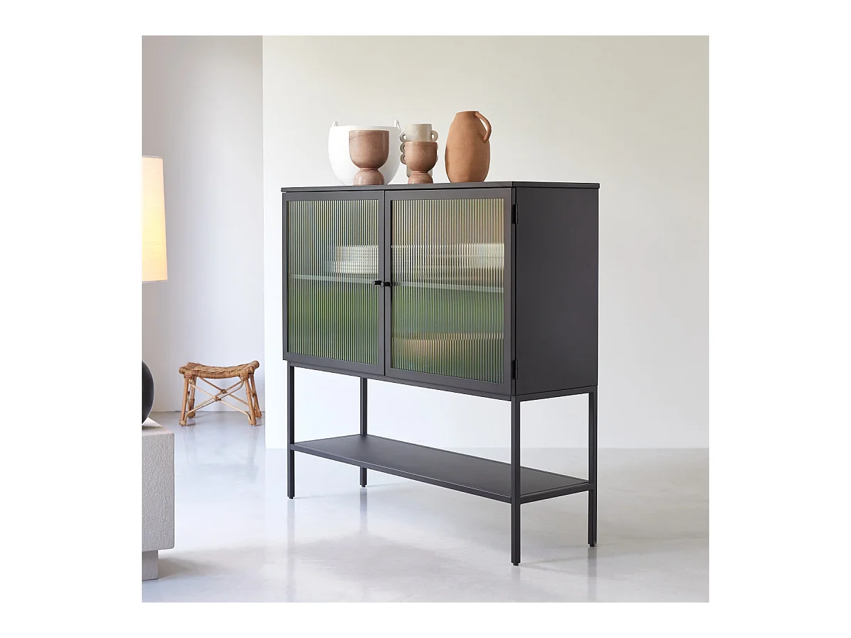 Bahut en métal peint Antonin 120 cm