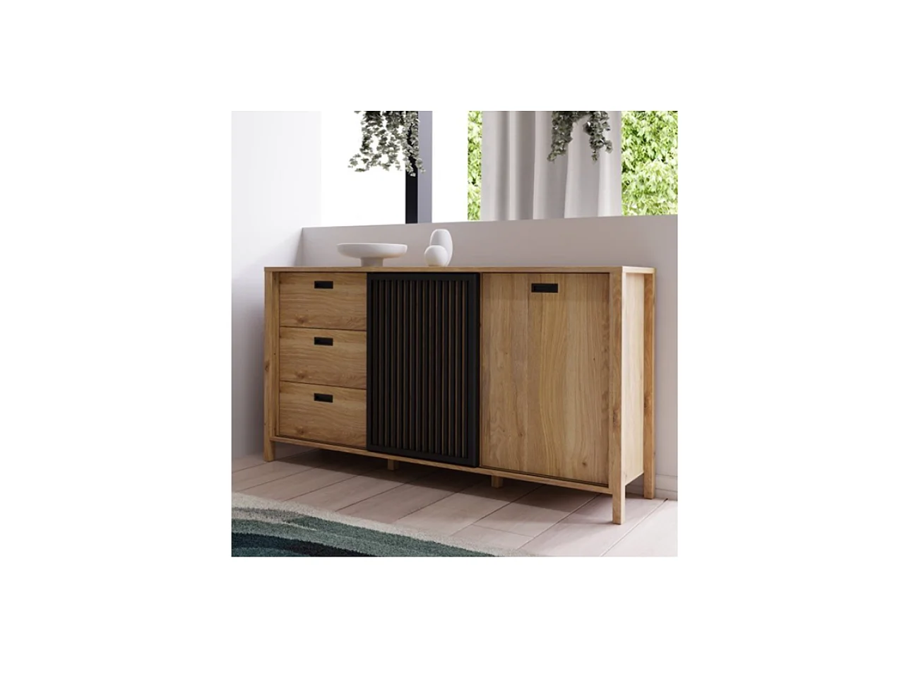 Sideboard Jitiana/Braun&Schwarz