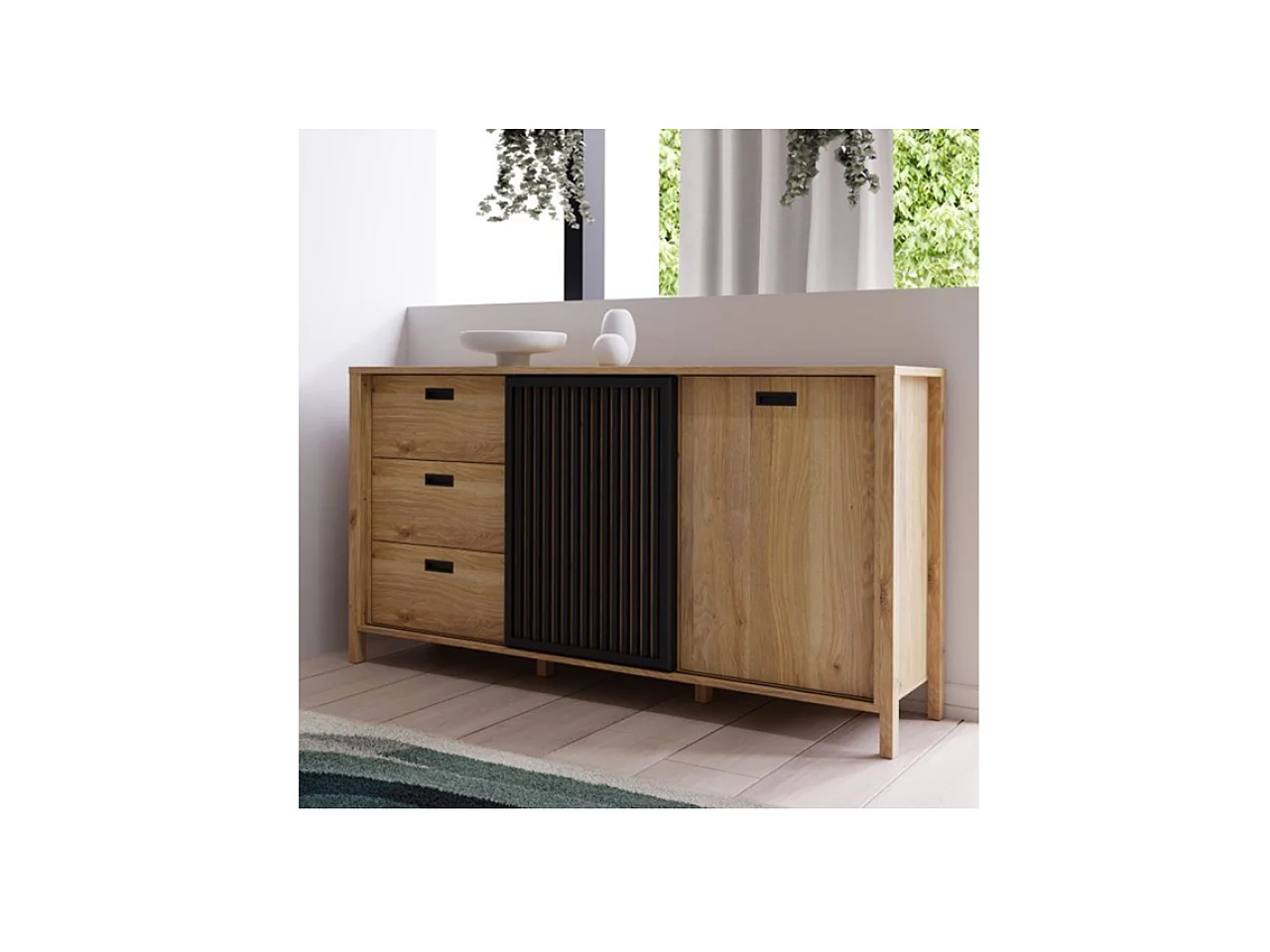 Sideboard Jitiana/Braun&Schwarz