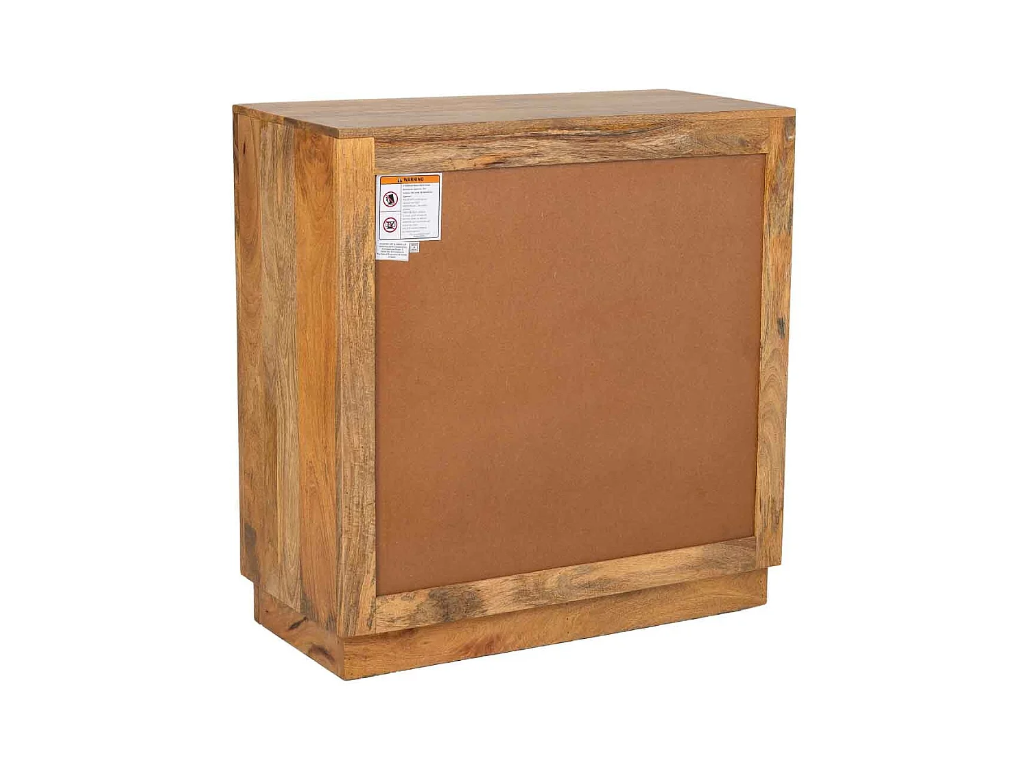 Aparador em madeira de manga natural, 102x41x102h cm