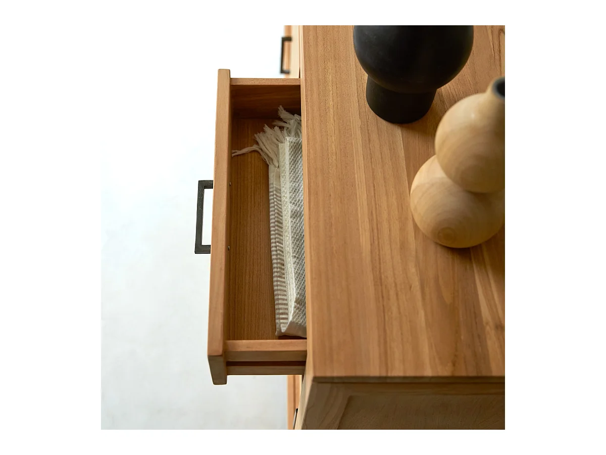 Buffet aus Teak 150 cm Sideboard Lowboard Highboard Massivholz