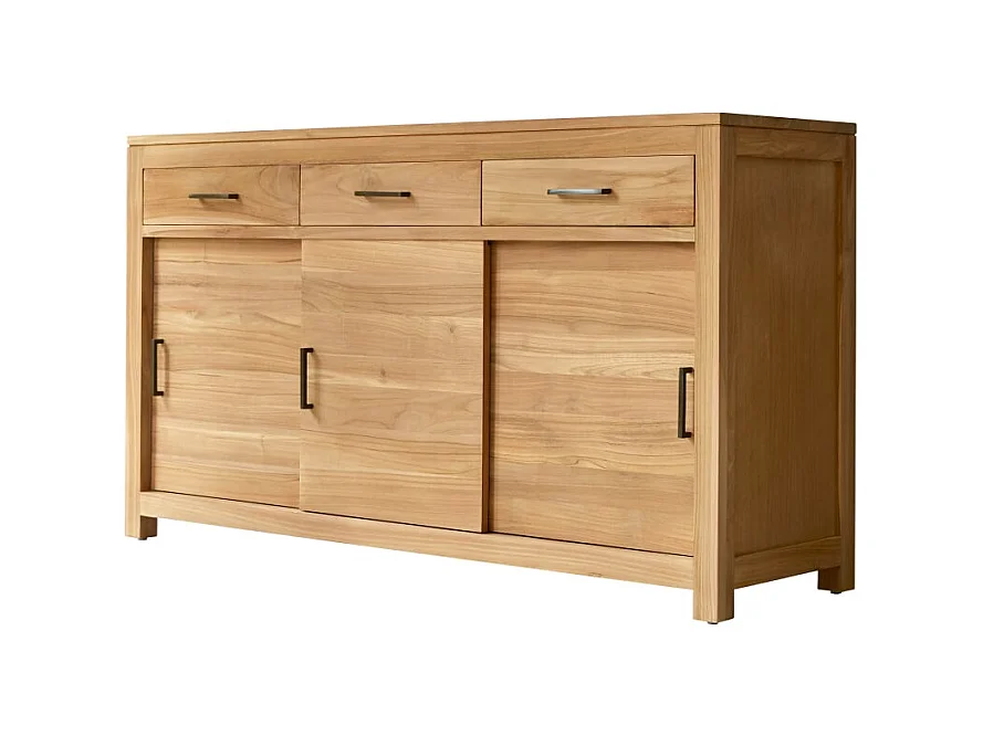 Buffet aus Teak 150 cm Sideboard Lowboard Highboard Massivholz