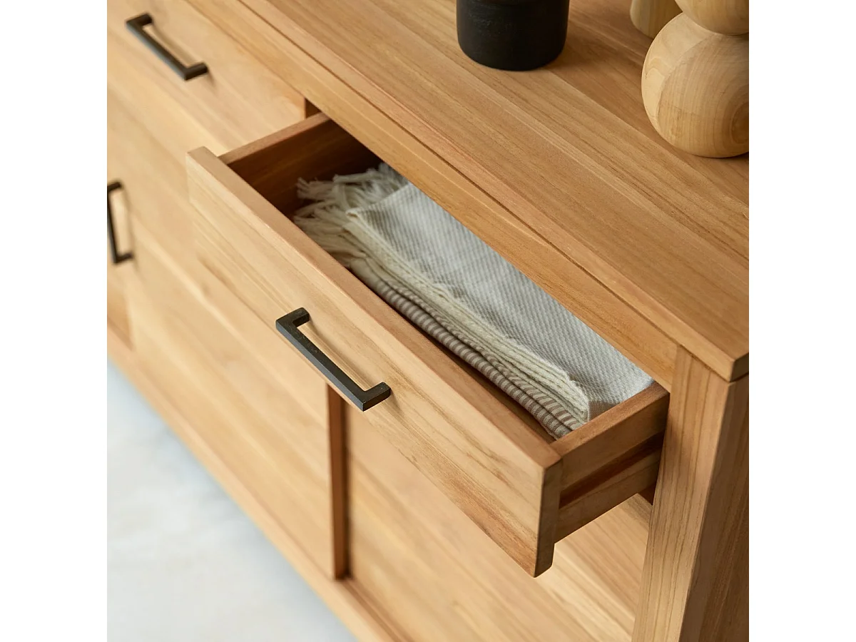 Buffet credenza armadio teak tek legno massello 150cm design