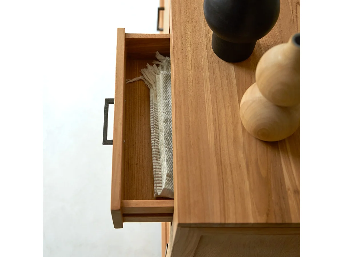 Buffet aus Teak 150 cm Sideboard Lowboard Highboard Massivholz