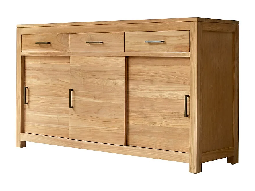 Buffet aus Teak 150 cm Sideboard Lowboard Highboard Massivholz