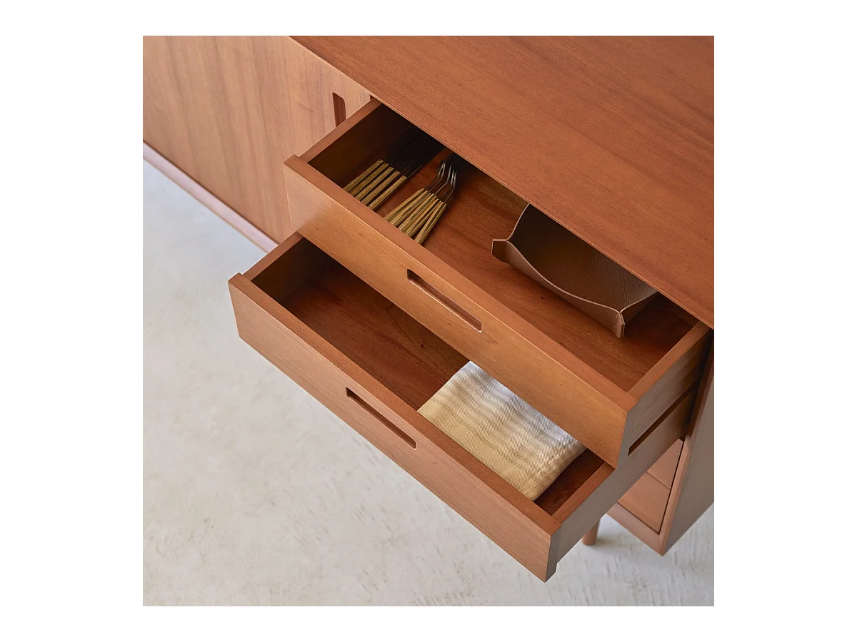 Buffet en bois d'acajou massif 200 Magda 50's