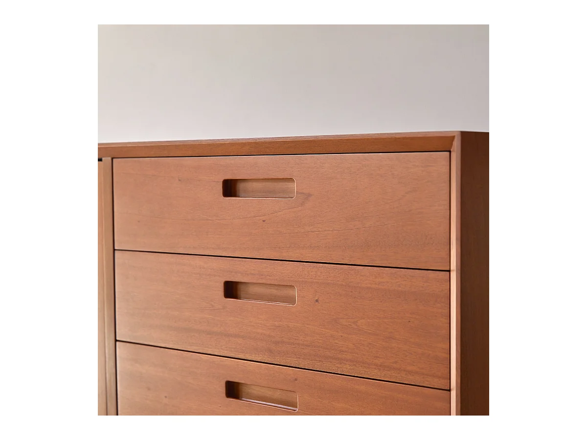 Buffet en bois d'acajou massif 200 Magda 50's