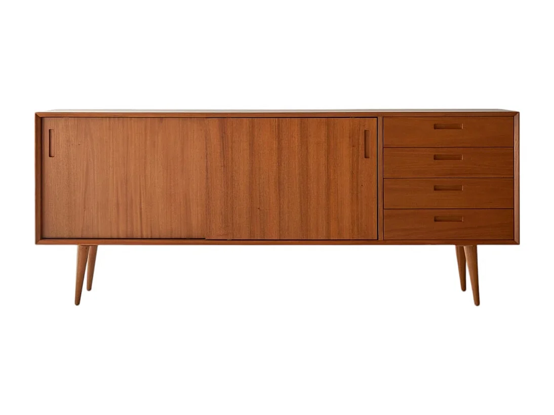 Buffet en bois d'acajou massif 200 Magda 50's