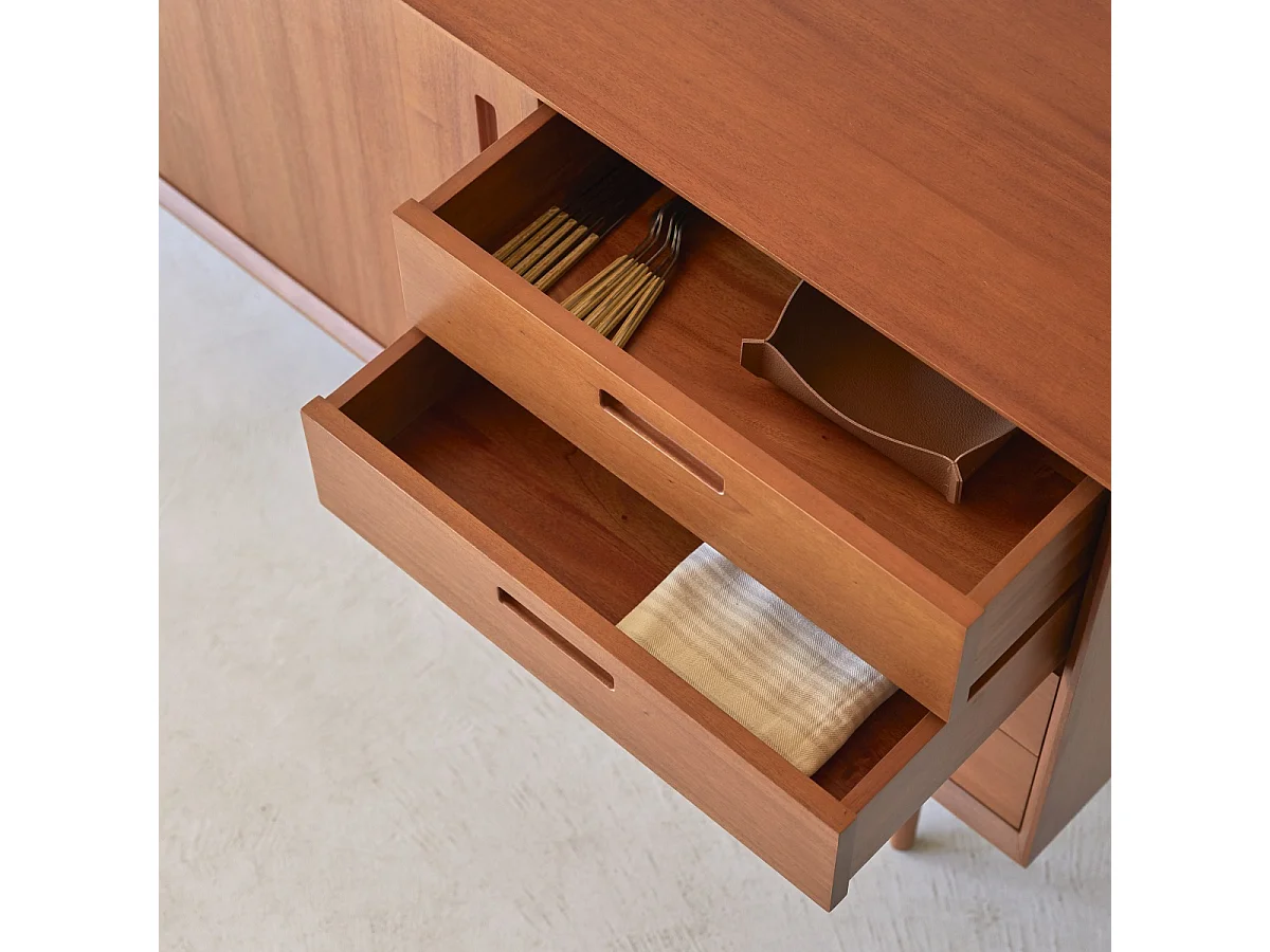 Buffet en bois d'acajou massif 200 Magda 50's