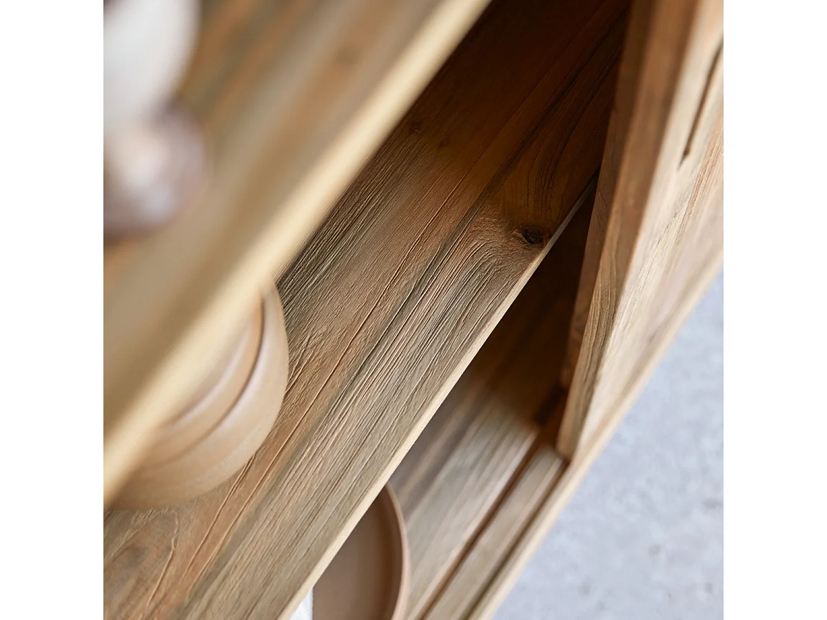 Bahut en bois de teck massif recyclé Elias 130 cm