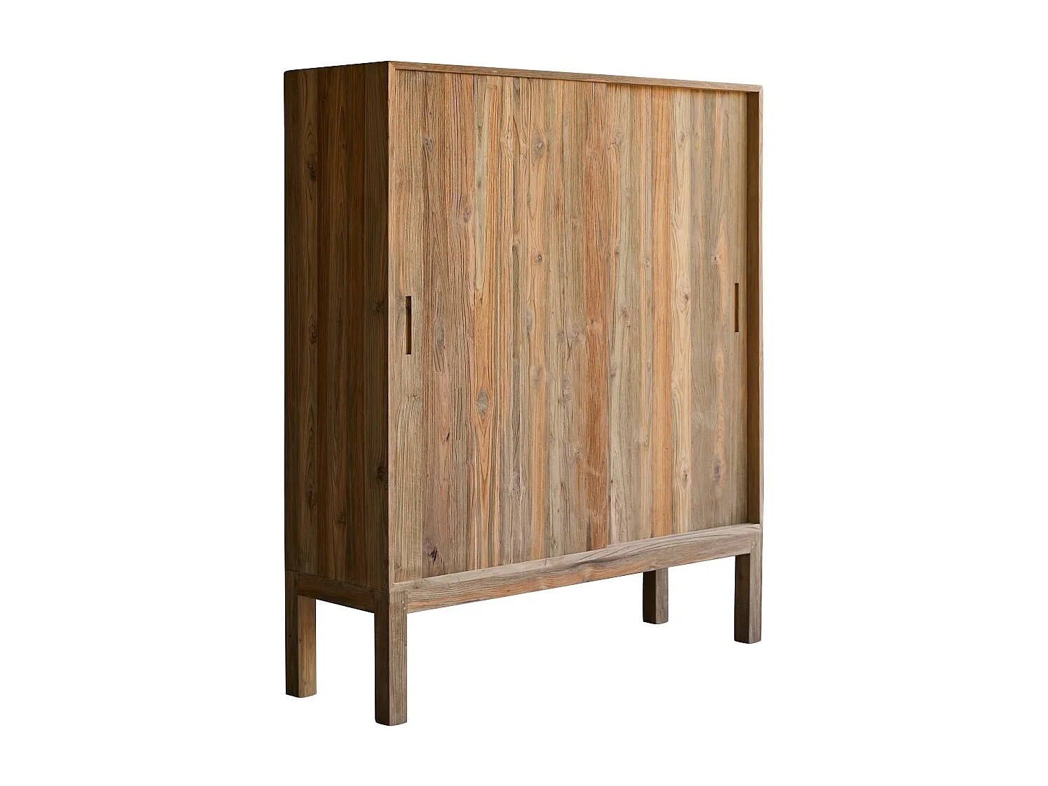 Credenza in legno di teak massello riciclato Elias 130 cm