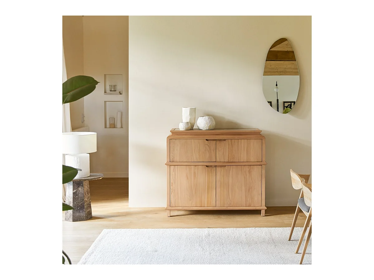 Buffet Achille aus massivem Teakholz 120