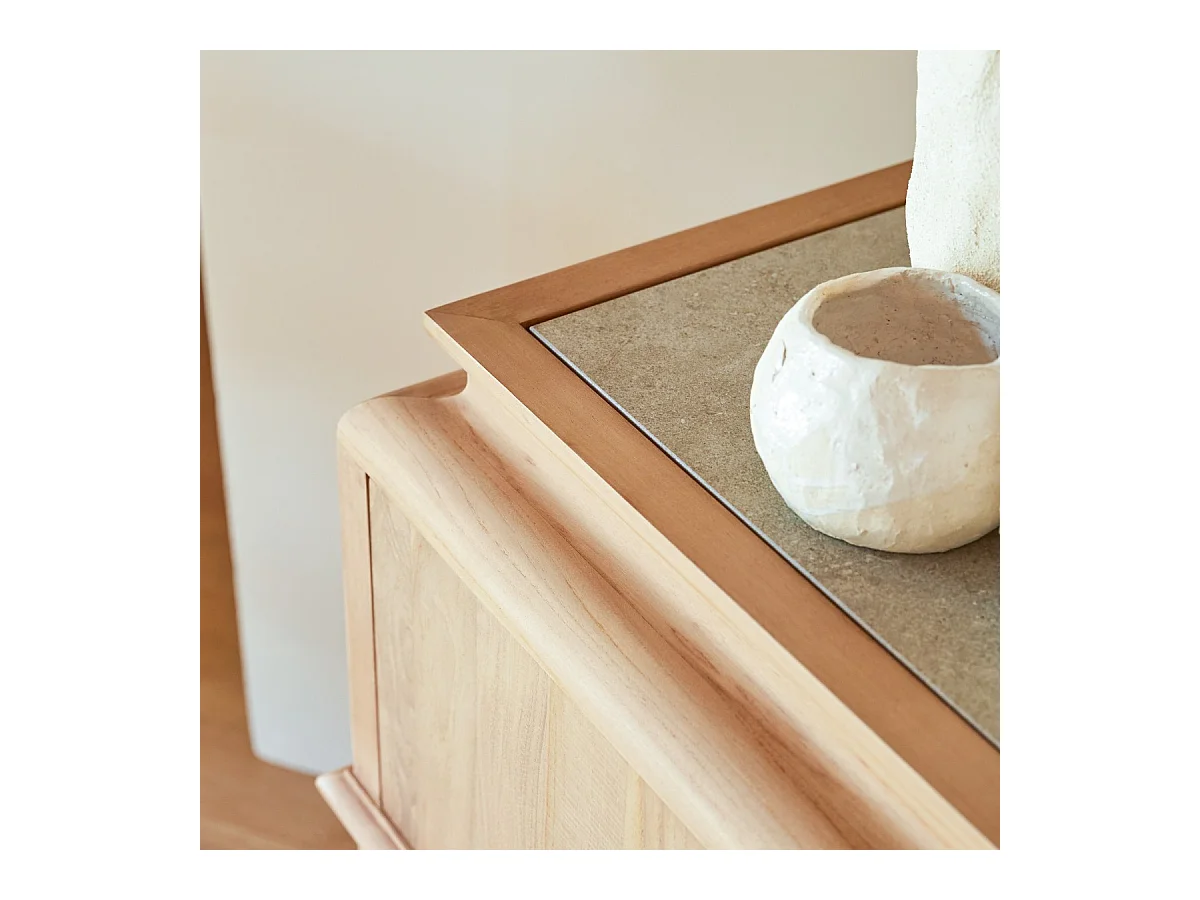 Buffet Achille aus massivem Teakholz 120