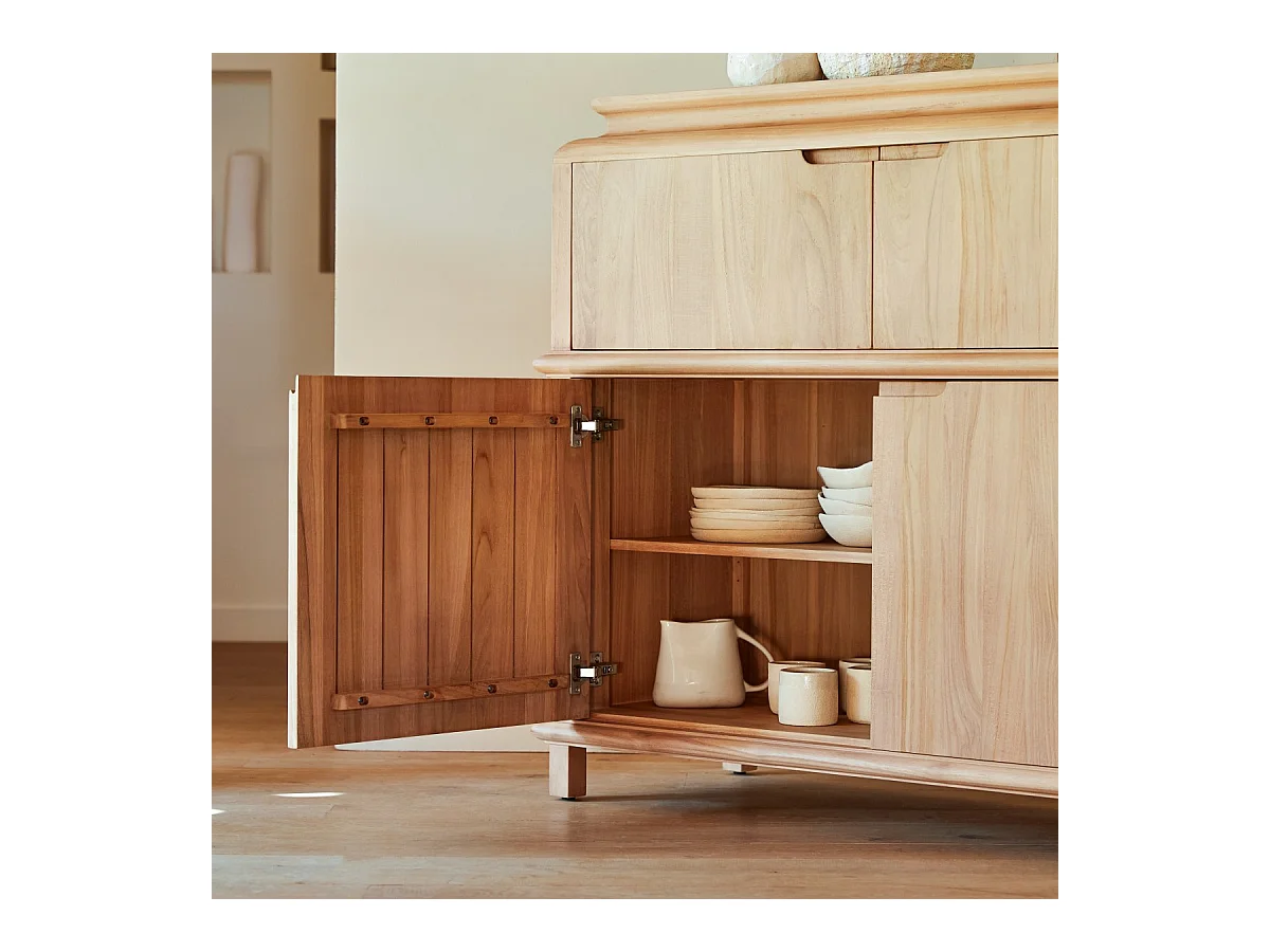 Buffet Achille aus massivem Teakholz 120