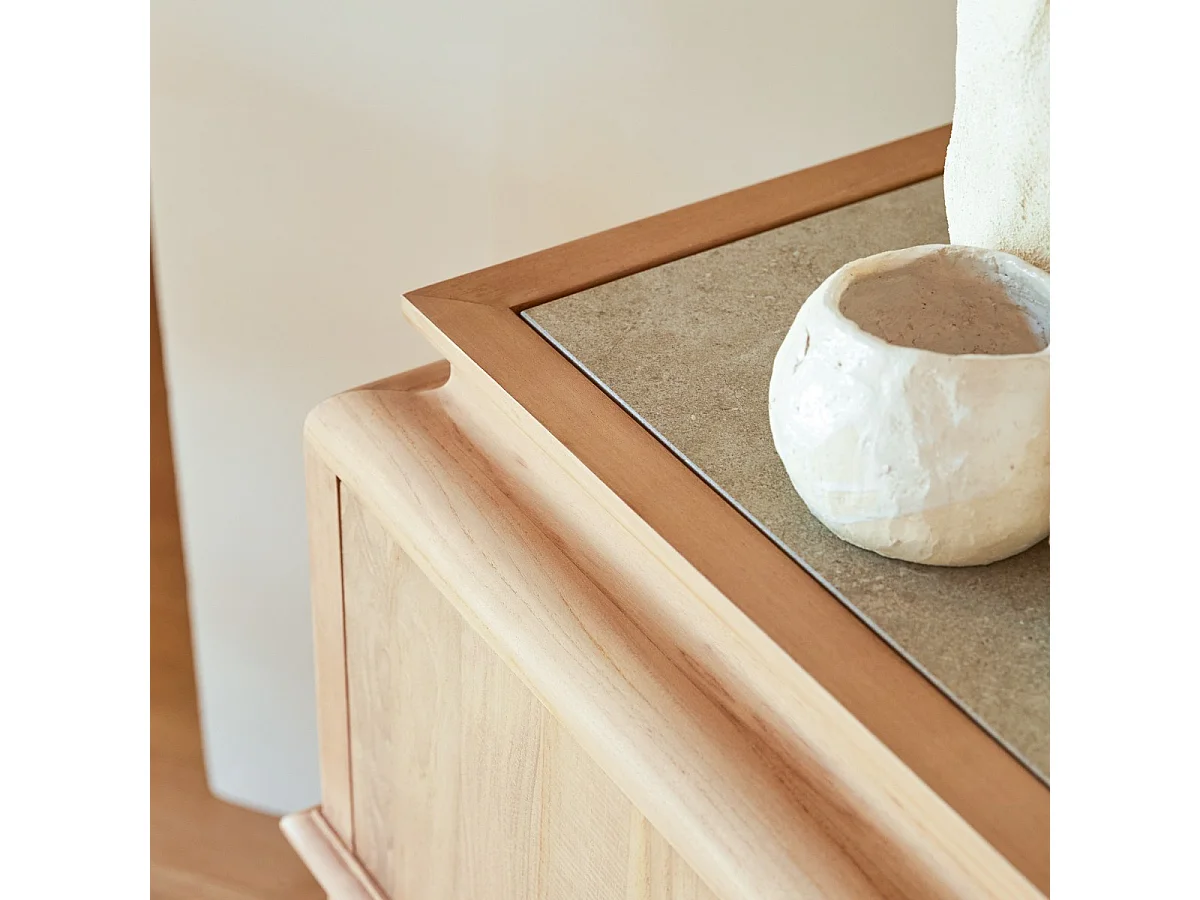 Buffet Achille aus massivem Teakholz 120