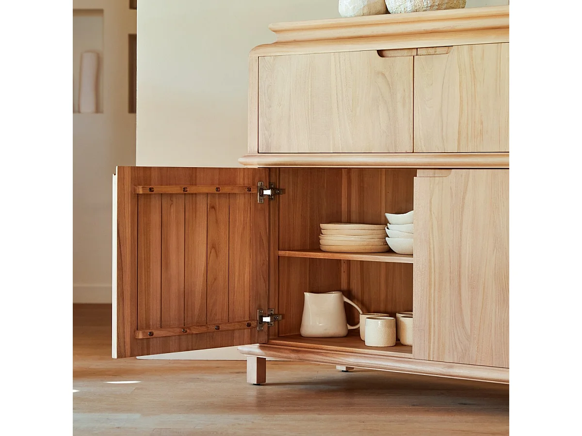 Buffet Achille aus massivem Teakholz 120