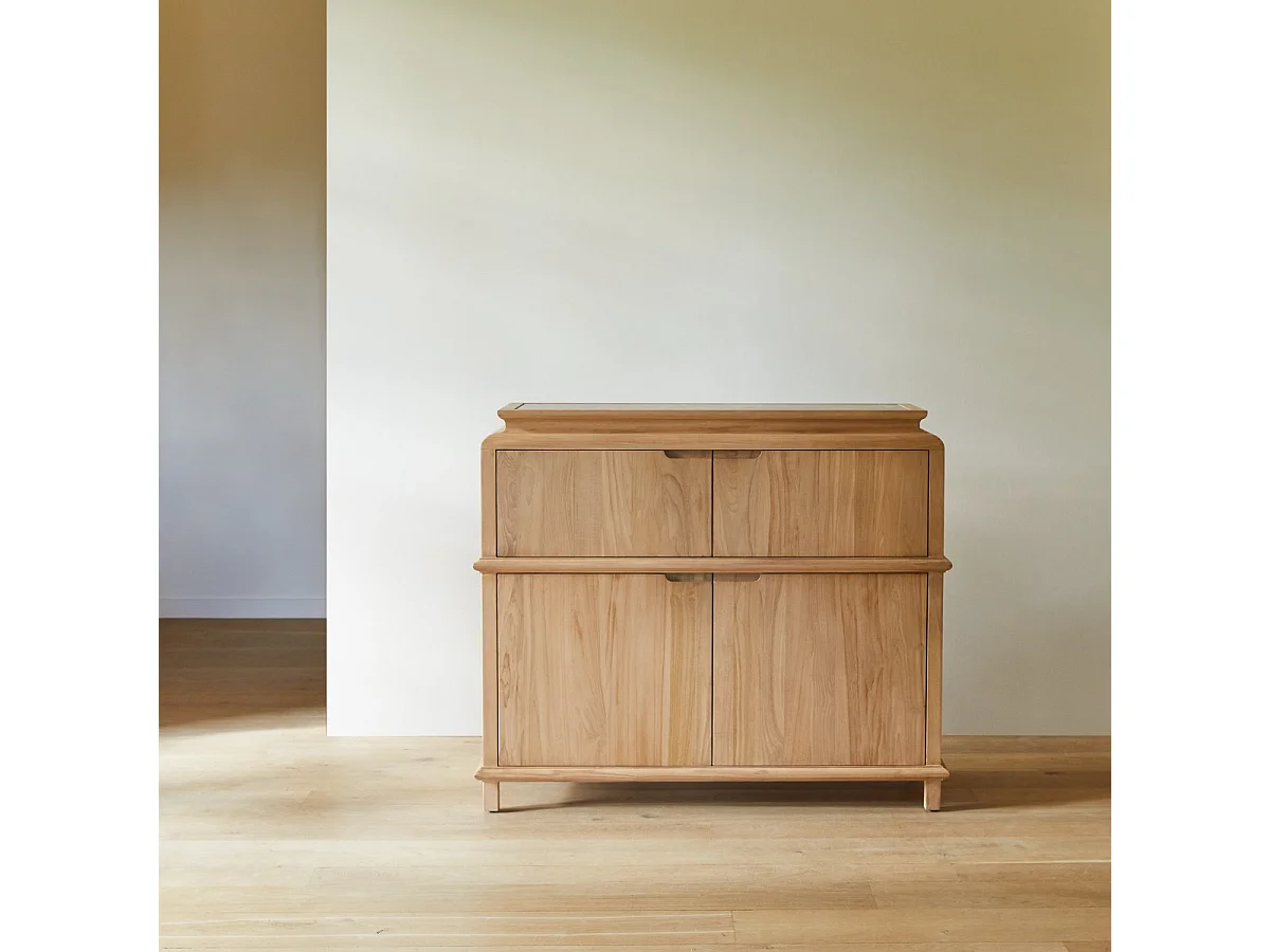 Buffet Achille aus massivem Teakholz 120