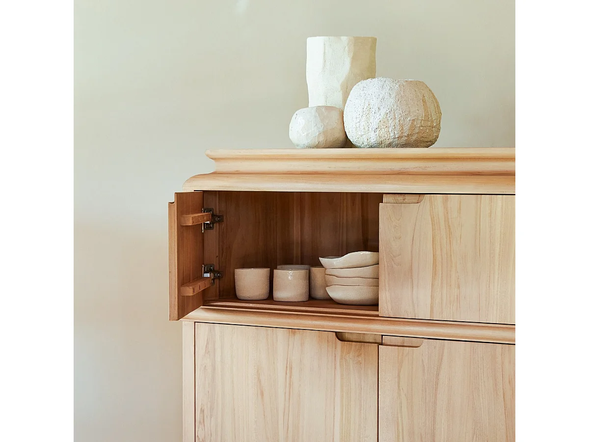 Buffet Achille aus massivem Teakholz 120