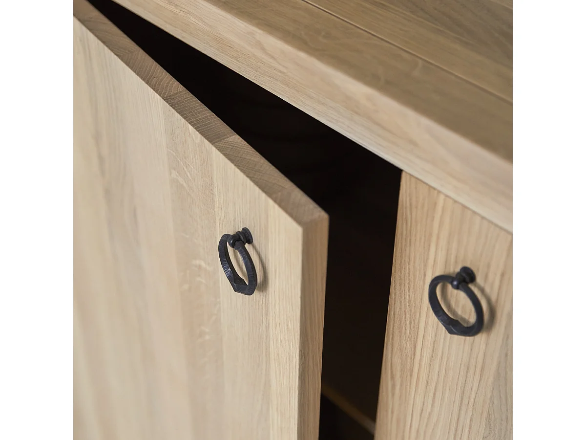 Credenza in legno di rovere da 125 cm Volute