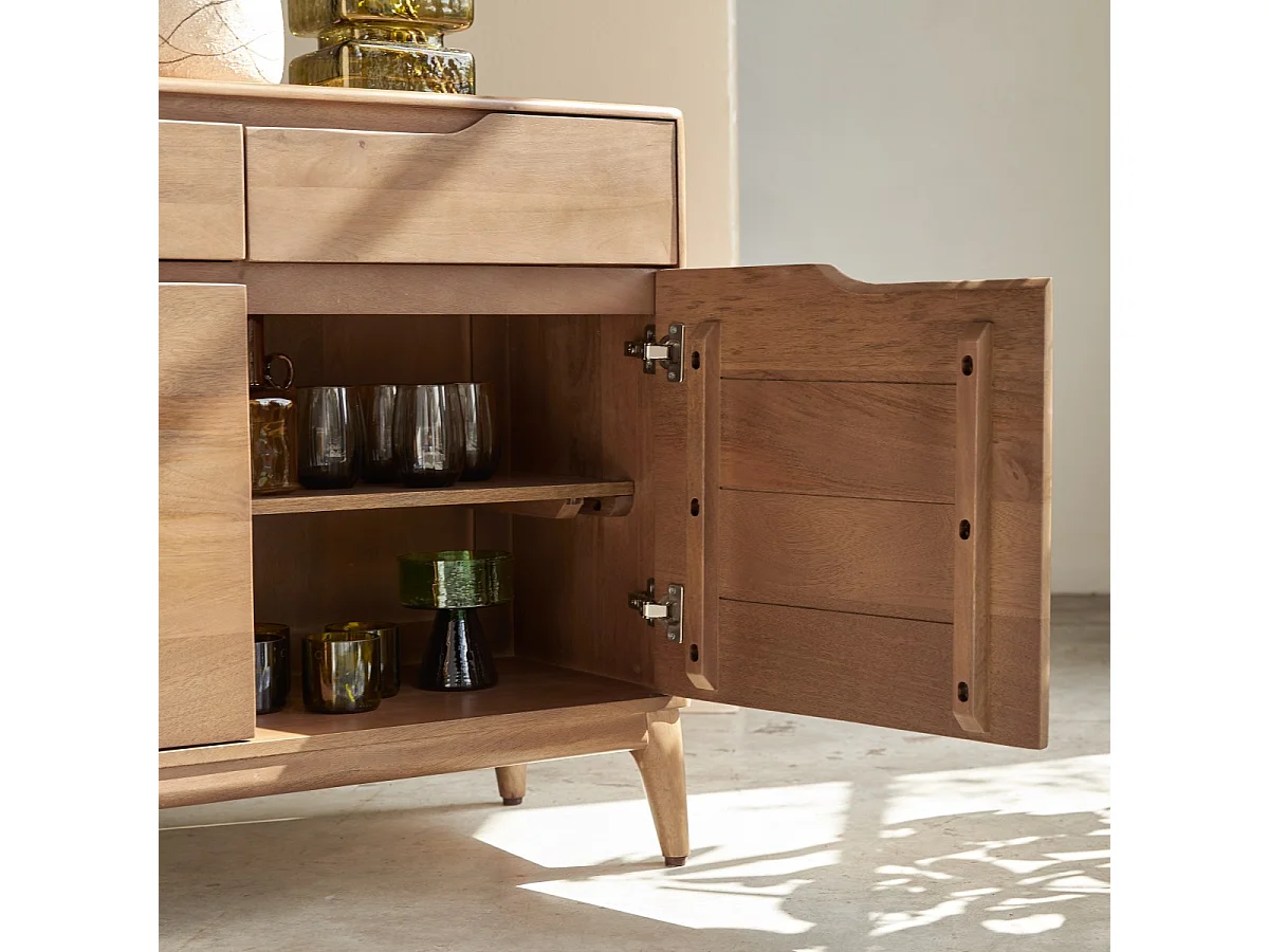 Credenza Gabrielle in legno di mango massello 100 cm