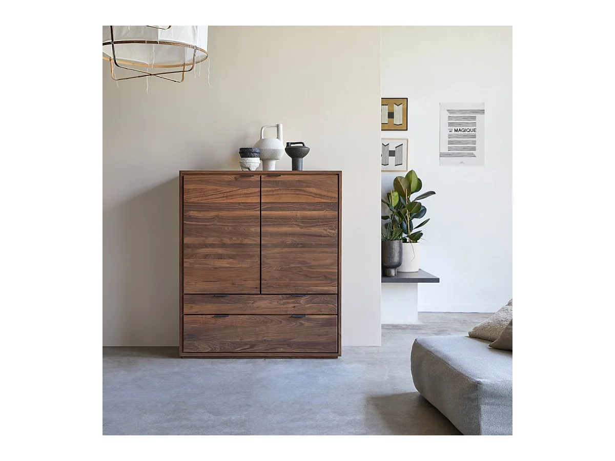 Anrichte Senson aus massivem Nussbaumholz 110