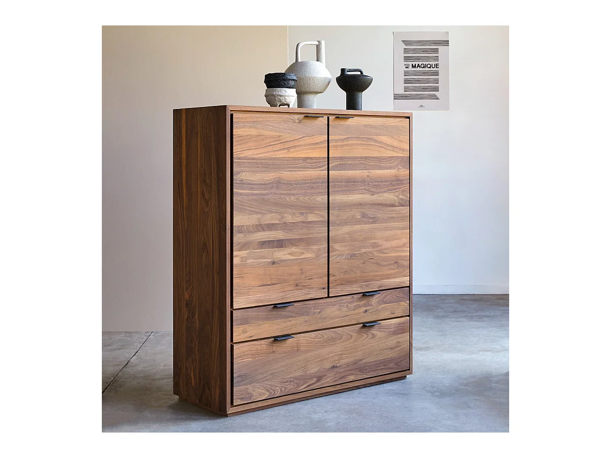 Anrichte Senson aus massivem Nussbaumholz 110