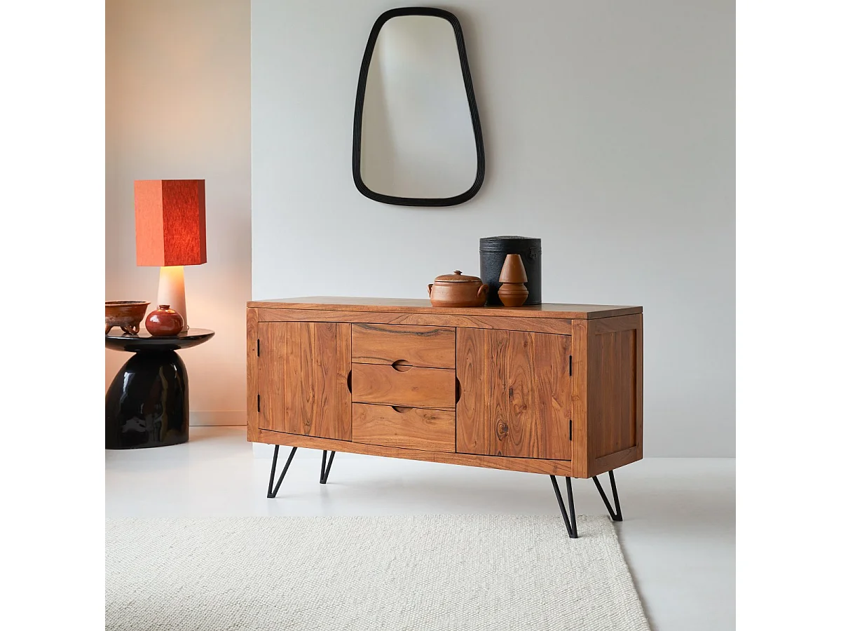 Buffet in acacia massello Bonnie 150 cm