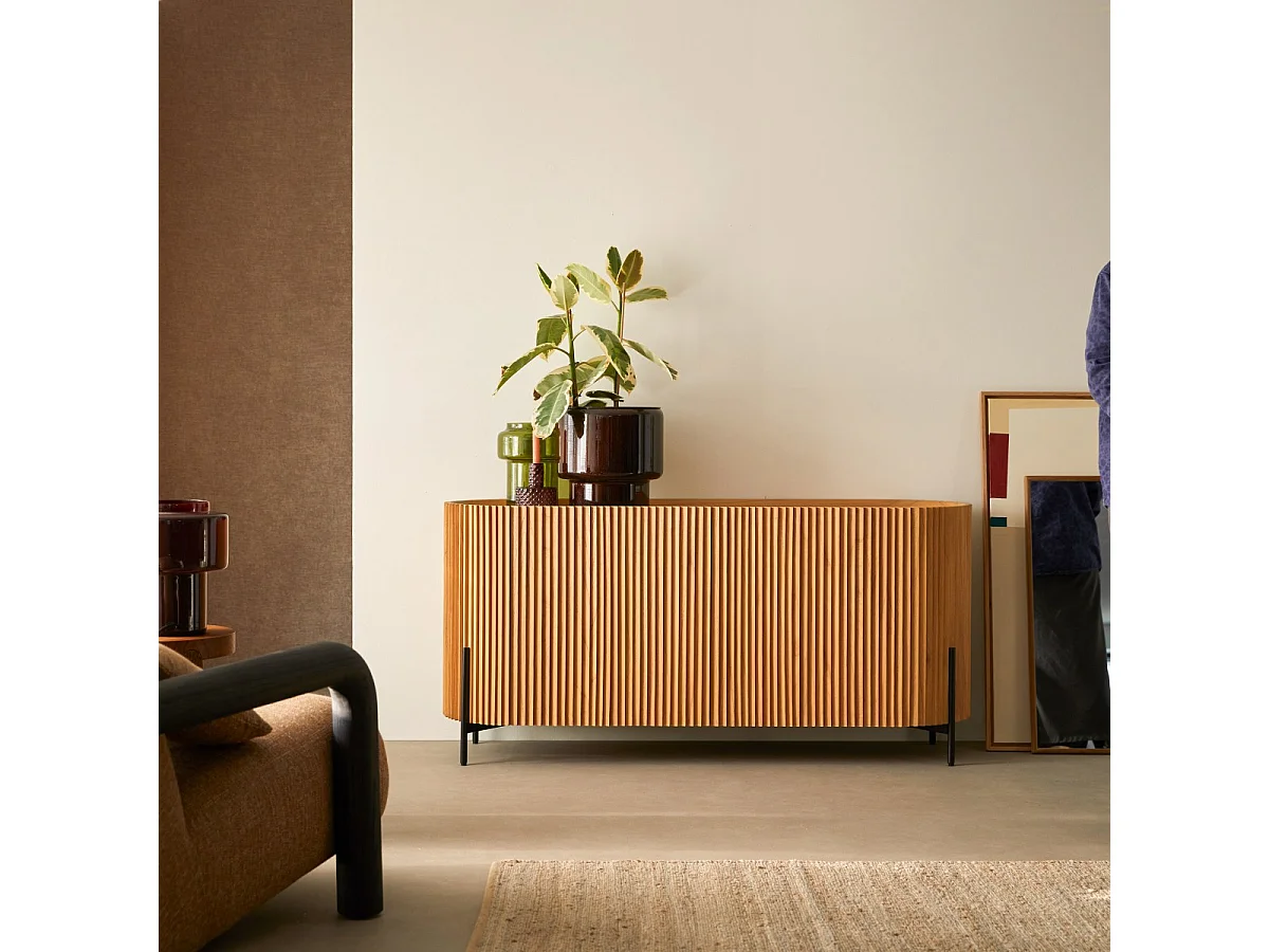 Buffet in legno di mindi Lou 150 cm