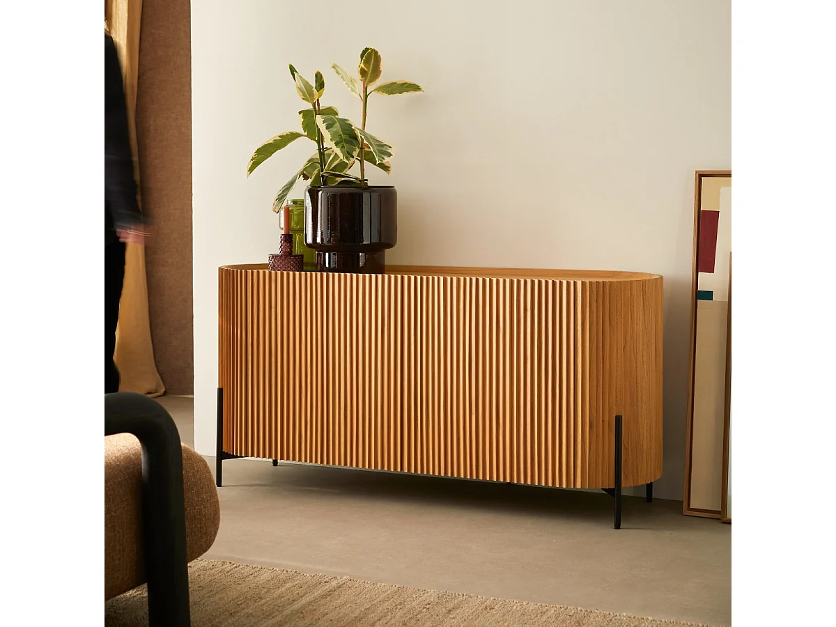 Buffet in legno di mindi Lou 150 cm