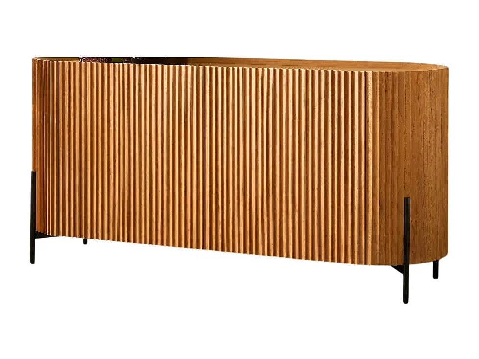 Buffet in legno di mindi Lou 150 cm