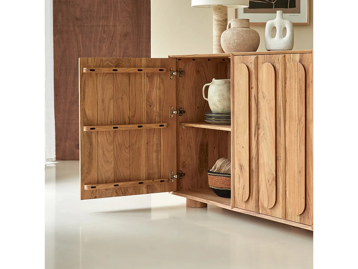 Buffet Olga aus massivem Akazienholz 180 cm
