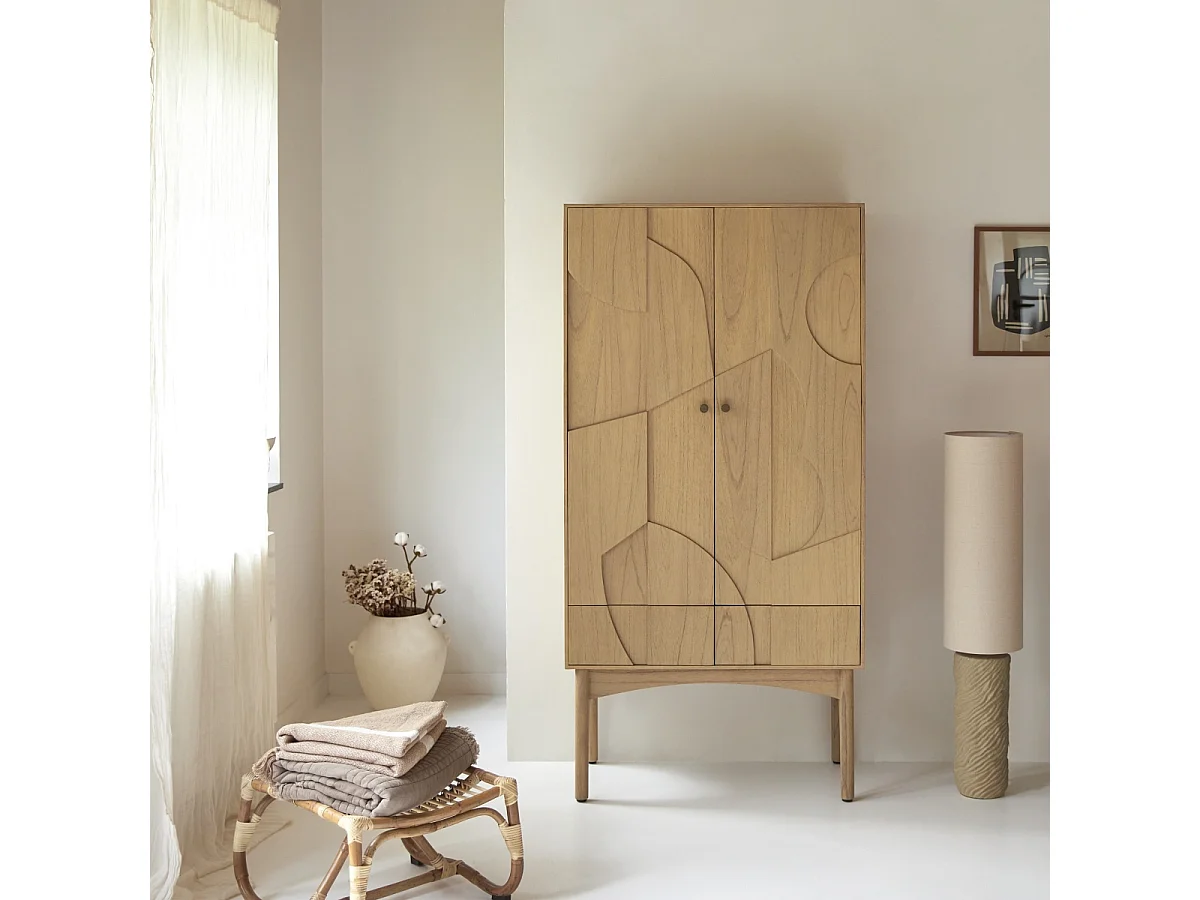 Bahut en bois de mindi Otho 90 cm