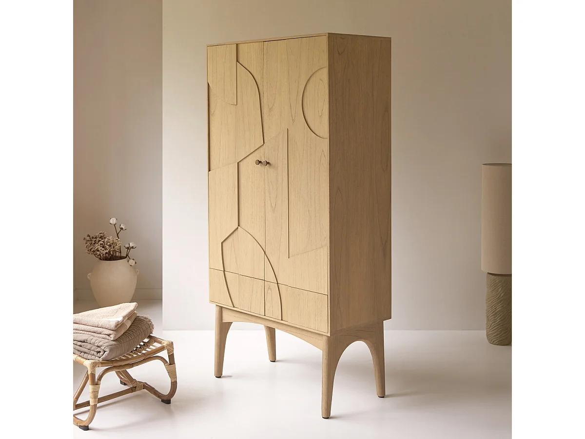 Bahut en bois de mindi Otho 90 cm
