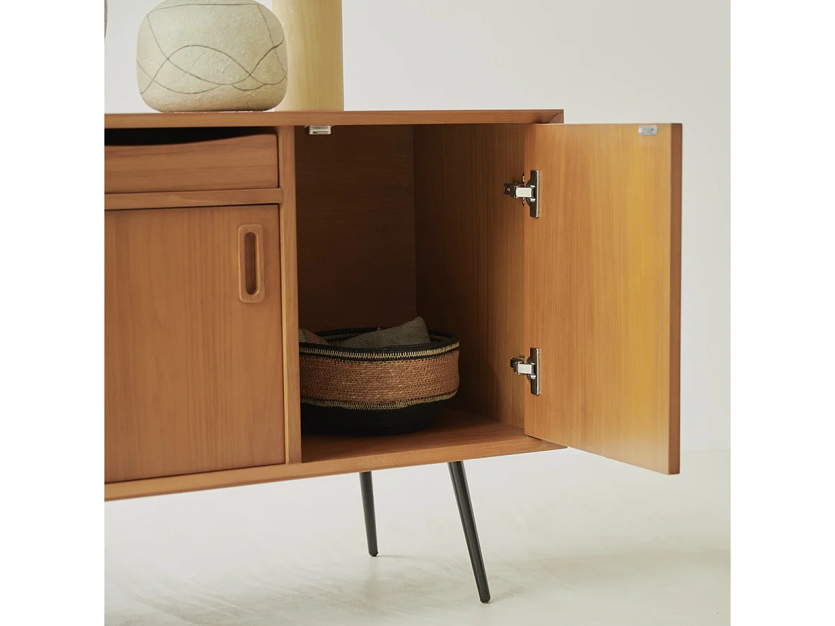 Buffet in legno di mogano massello 170 cm Simen