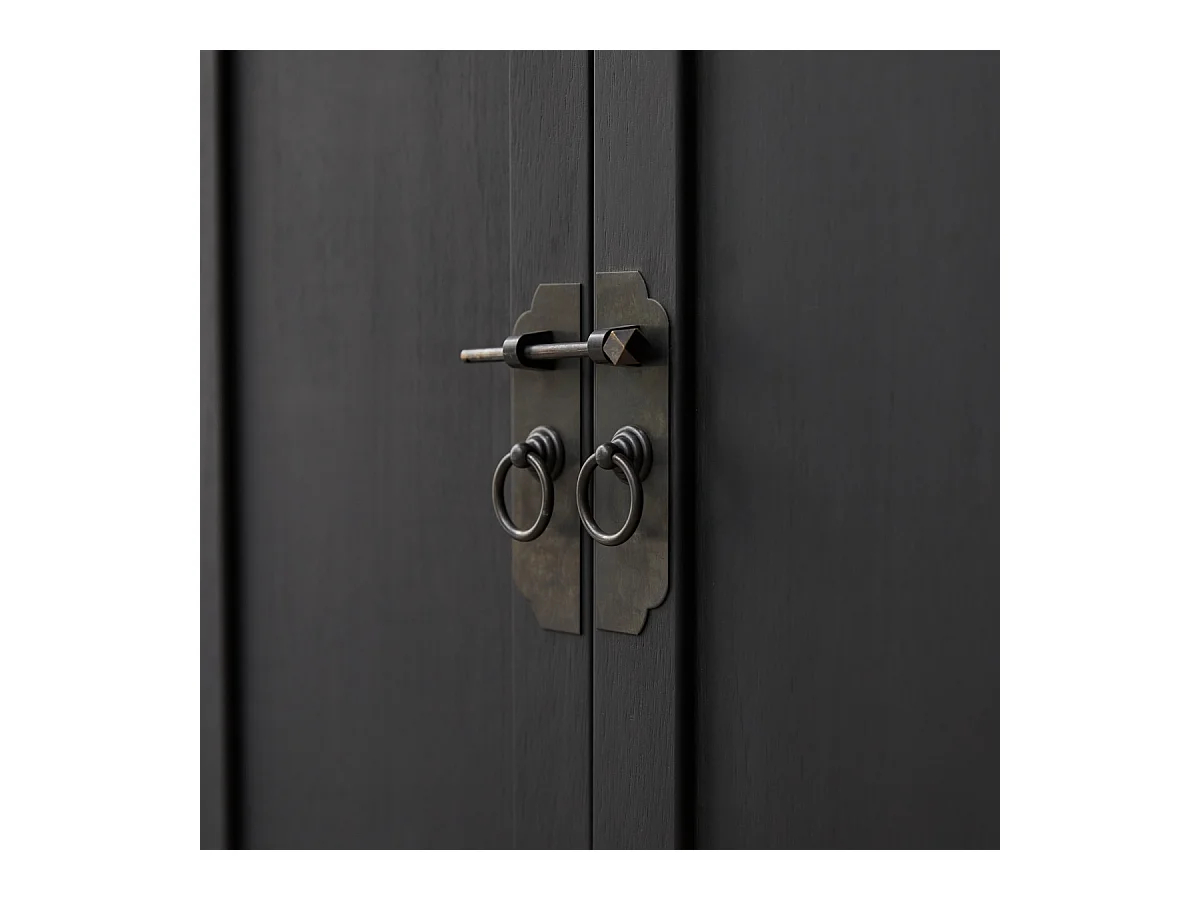 Credenza in pino massello 100 Thaki Black