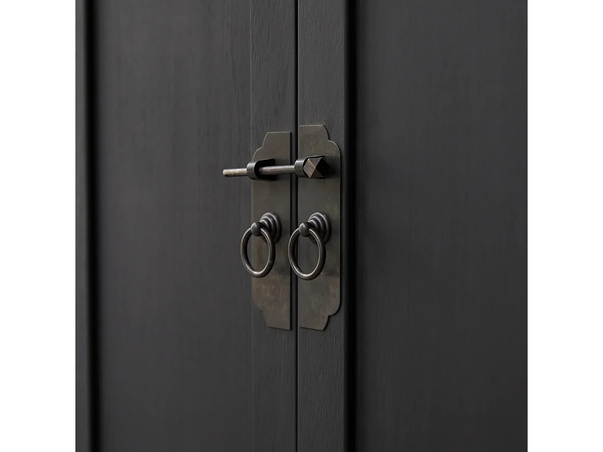 Anrichte aus massivem Kiefernholz 100 Thaki Black