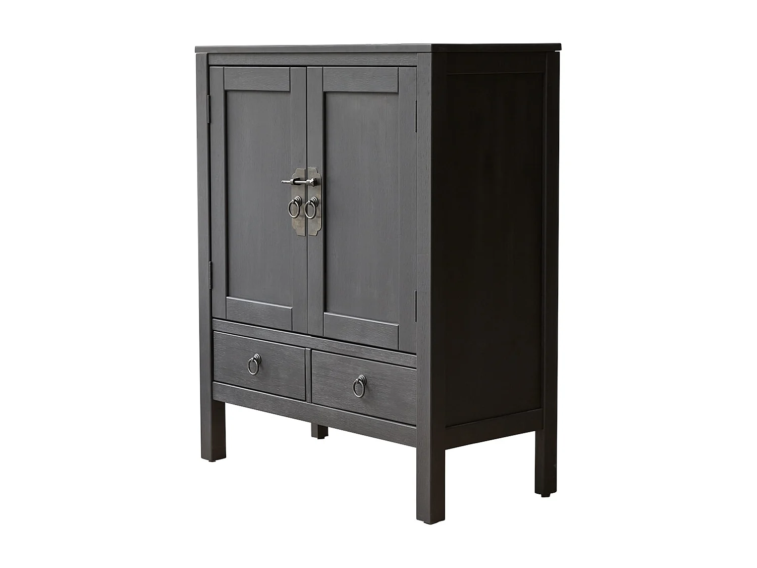 Credenza in pino massello 100 Thaki Black