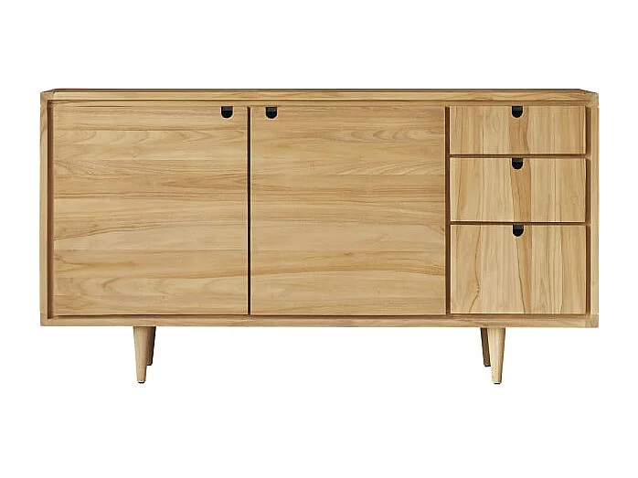 Buffet credenza bassa in legno massello di Teak Tikamoon