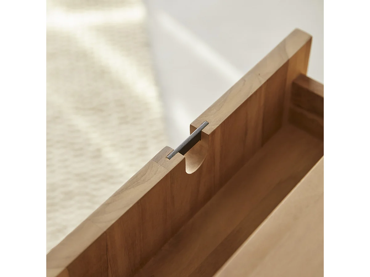 Buffet credenza bassa in legno massello di Teak Tikamoon