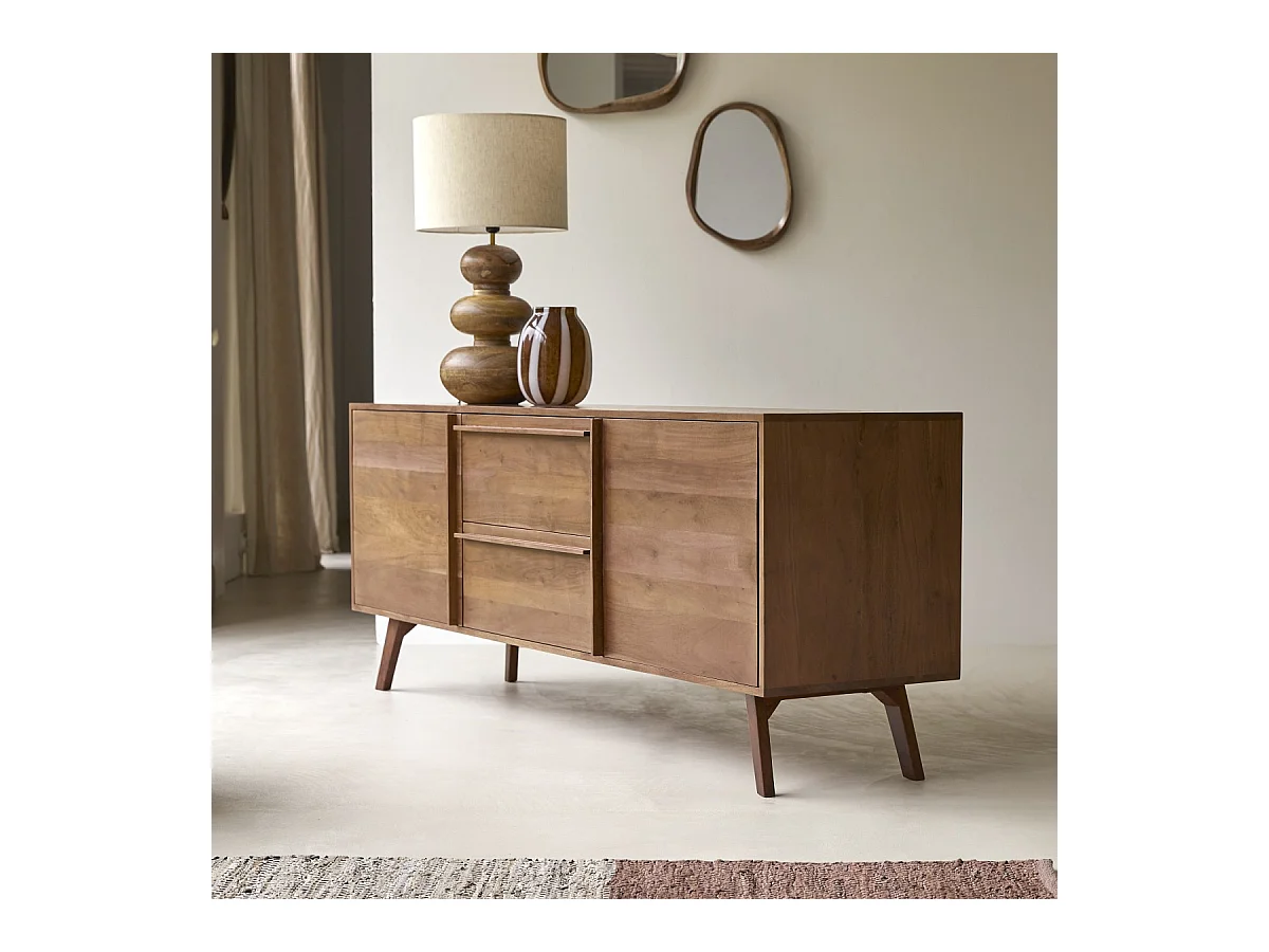 Credenza in acacia Niels da 175 cm