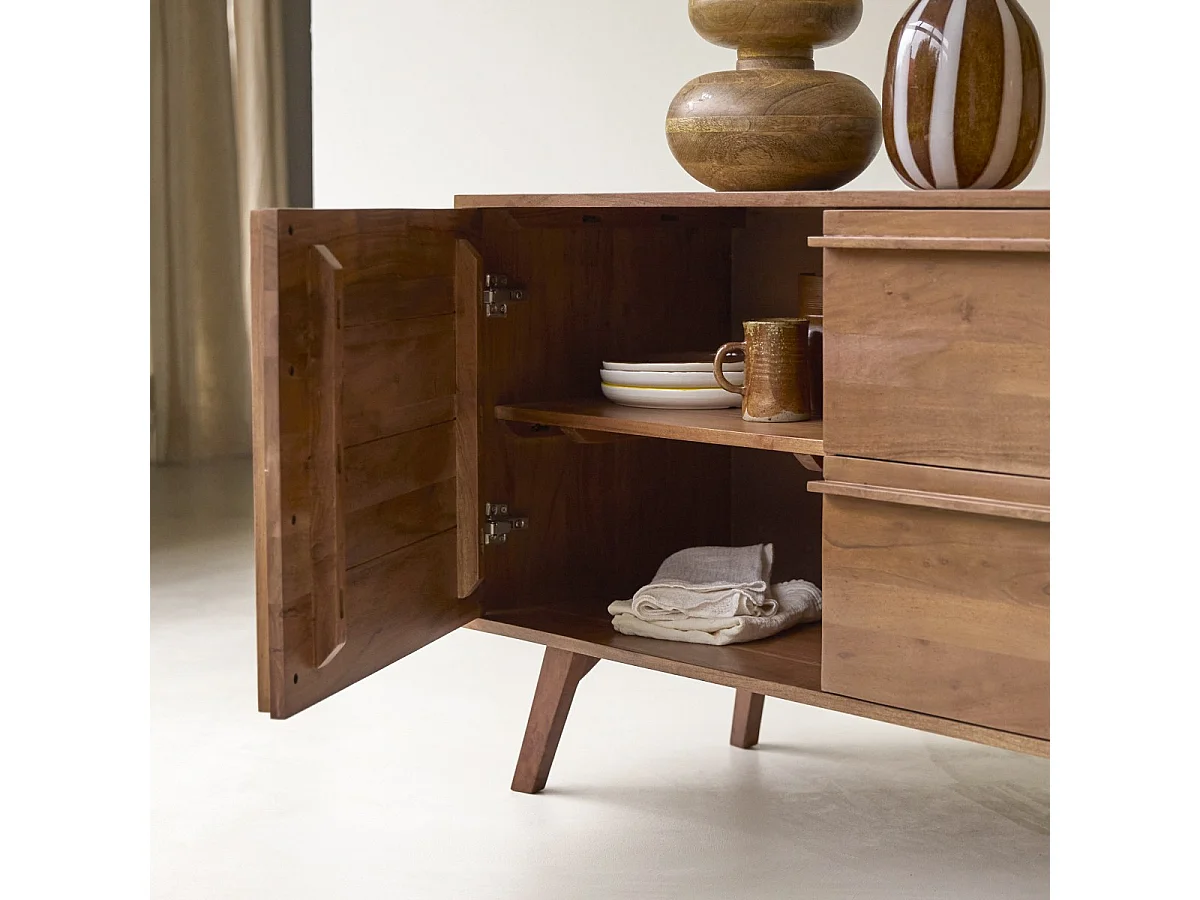 Credenza in acacia Niels da 175 cm