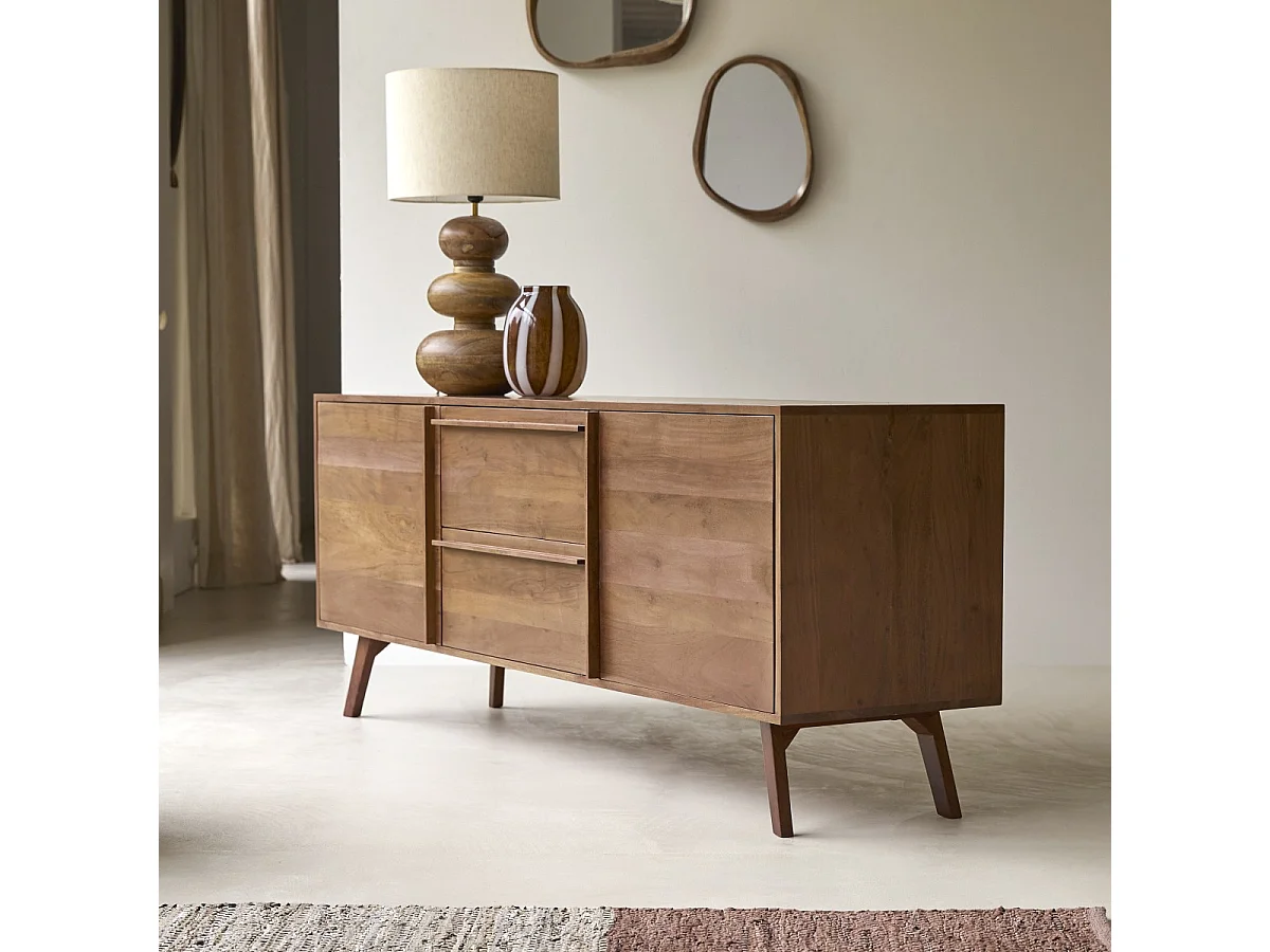 Buffet en acacia massif Niels 175 cm