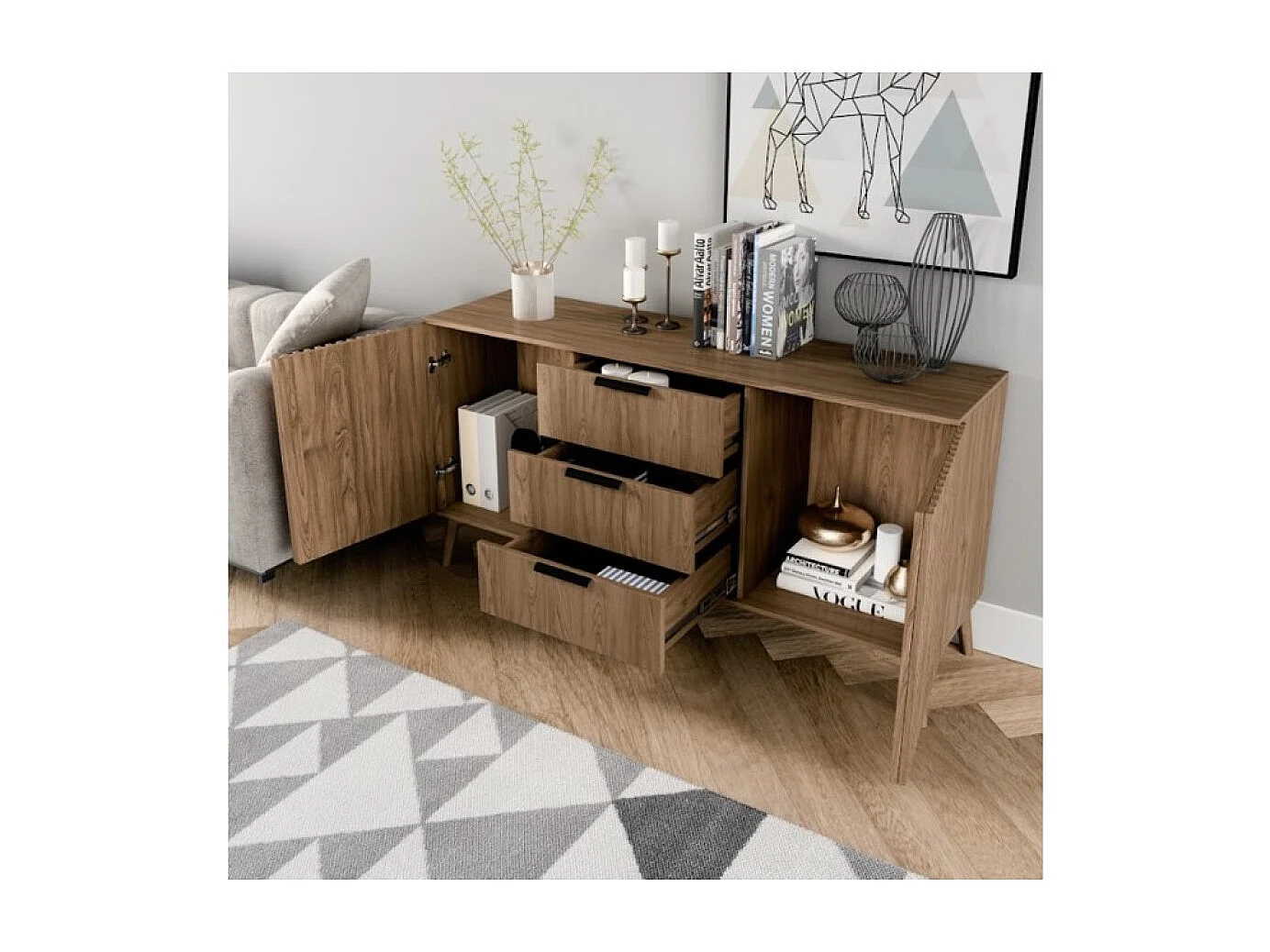 Sideboard Seewen/Braun/An Lager