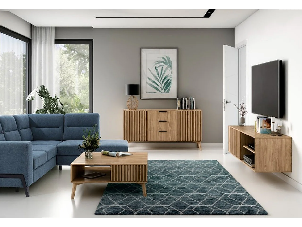 Sideboard Seewen/Braun/An Lager