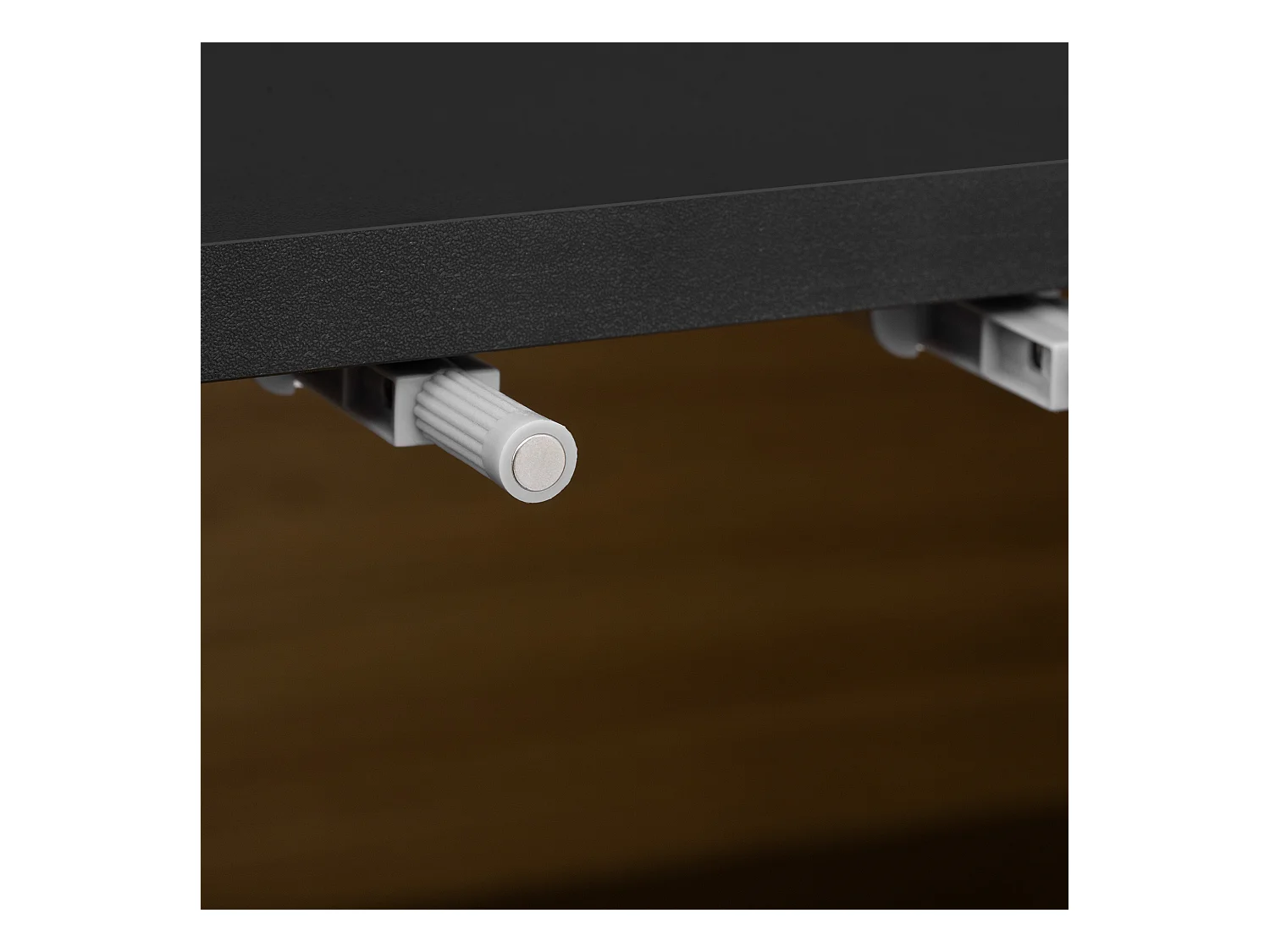 Credenza moderna - Credenza con 2 cassetti e 2 ante - Colore legno e nero - per soggiorno e sala da pranzo