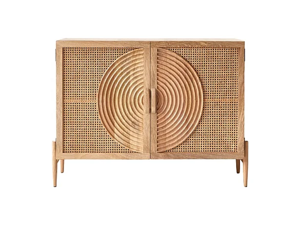 Buffet en bois de manguier et rotin Sina