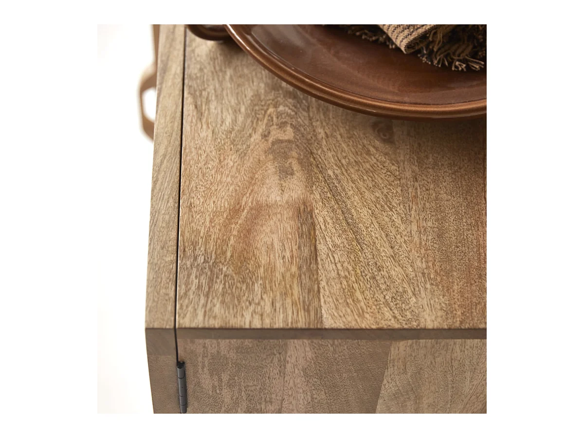 Buffet en bois de manguier et rotin Sina