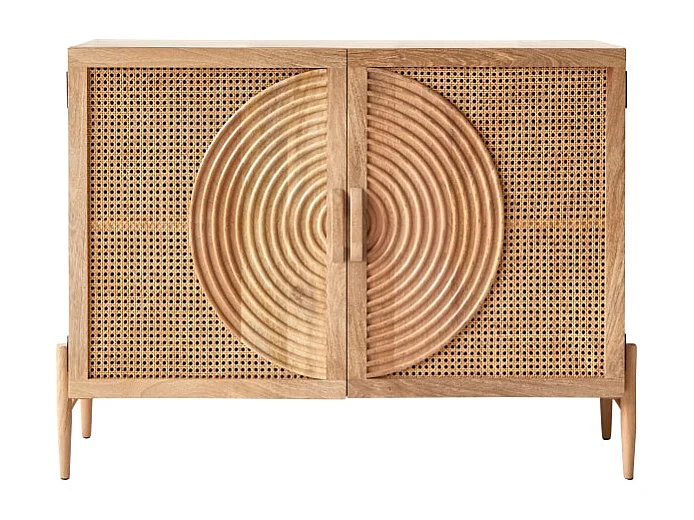 Buffet in legno di mango e rattan Sina